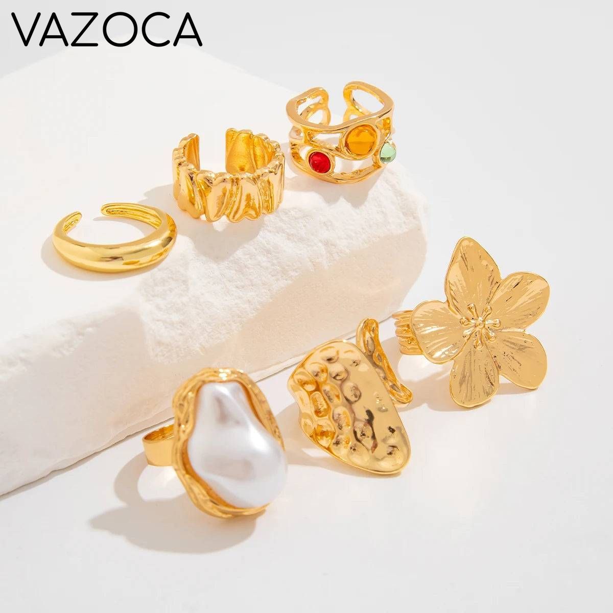 Flower Rings Set
