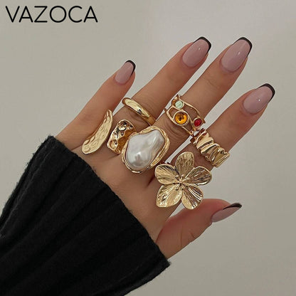 Flower Rings Set