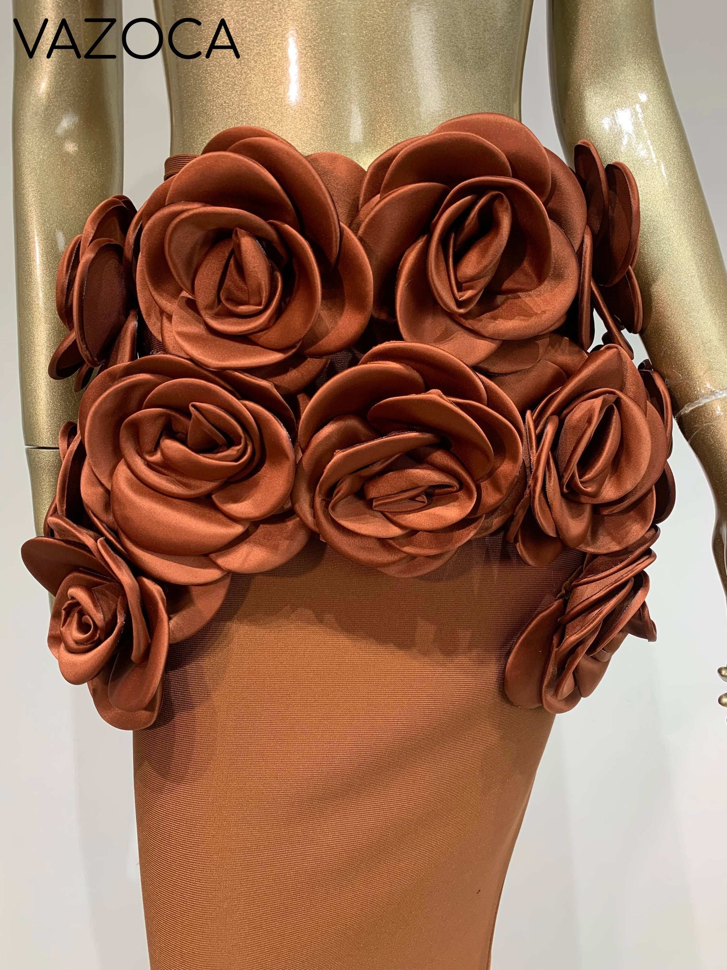 Flowers Bandage Skirt Set