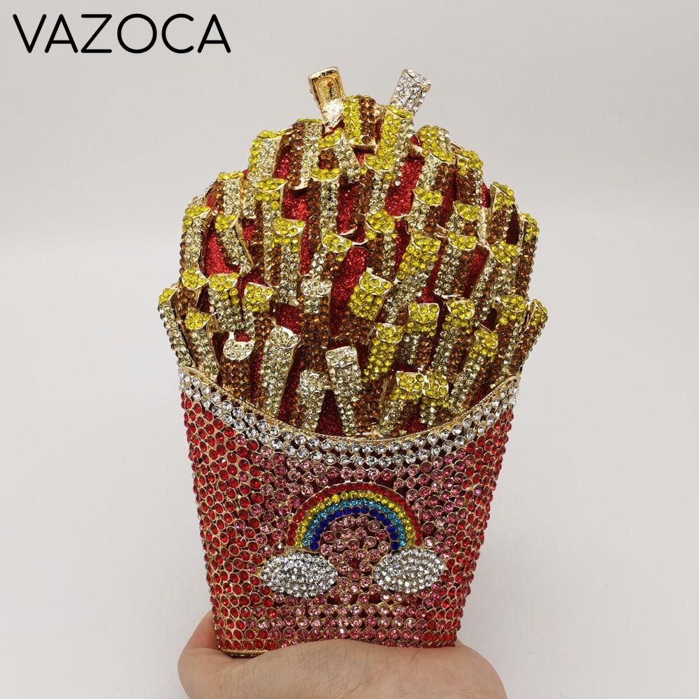 Fries Rainbow Clutch Bag