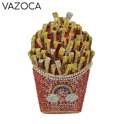Fries Rainbow Clutch Bag
