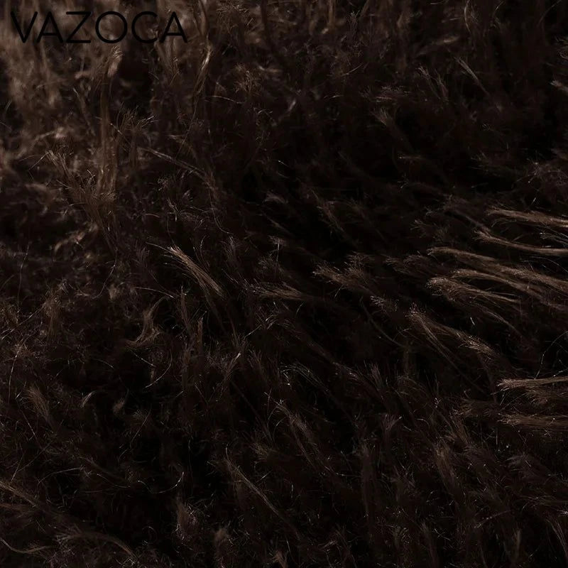 Fur Crop Vest Coat