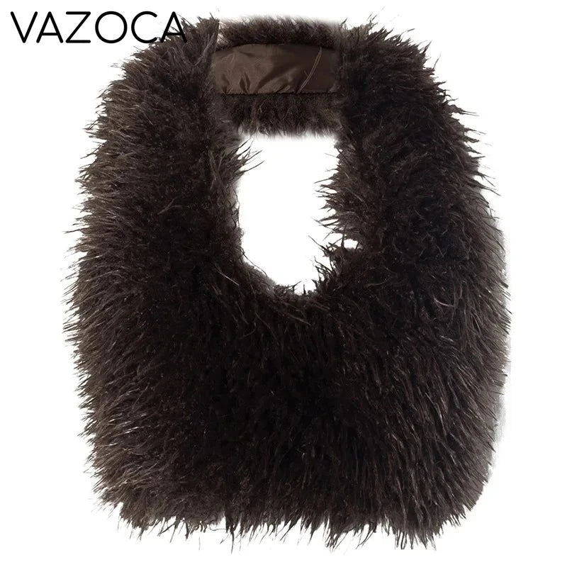 Fur Crop Vest Coat