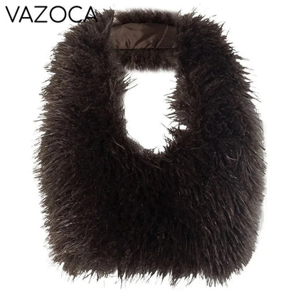 Fur Crop Vest Coat