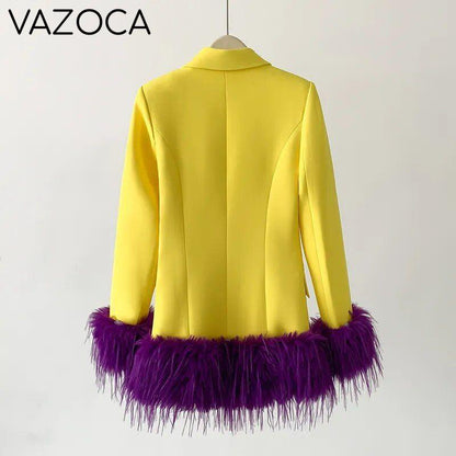 Fur Me Blazer Dress Set