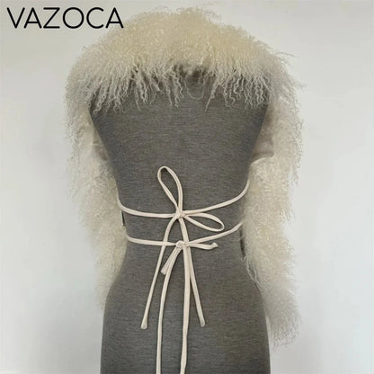 Fur Top Vest