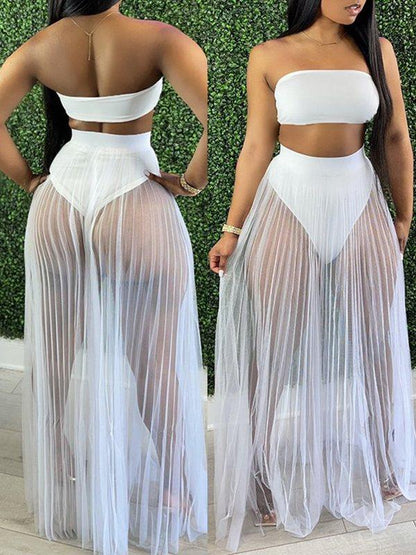 Bandeau 3PC Swimsuit--Clearance