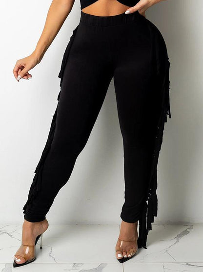 Fringe Combo Skinny Pants