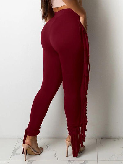 Fringe Combo Skinny Pants