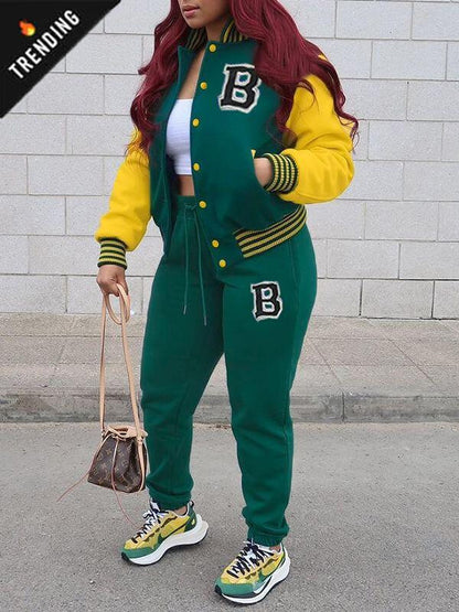 Morchique Bomber Jacket & Jogger Pants Set