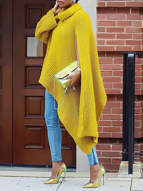 Morchique Knit Turtleneck Tunic Top
