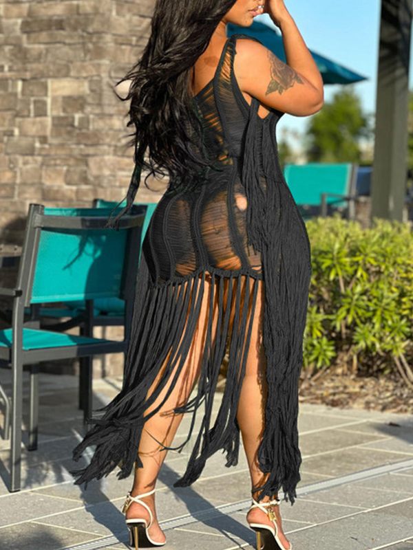 Fringe Shredded Dress