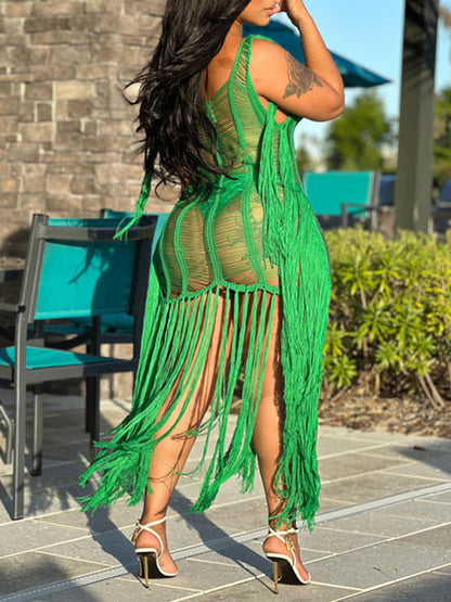 Fringe Shredded Dress