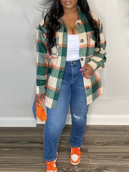Morchique Plaid Shirt Jacket
