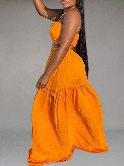Halter Lacing Maxi Dress -- sold out