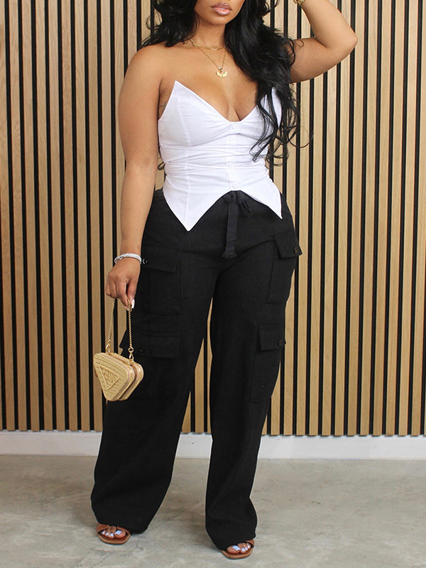 Morchique Solid Cargo Pants