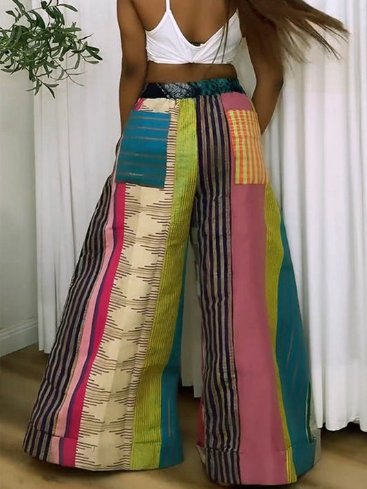 Morchique Printed Wide-Leg Pants