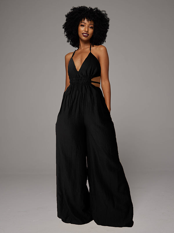 Wide-Leg Cami Jumpsuit
