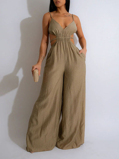 Wide-Leg Cami Jumpsuit