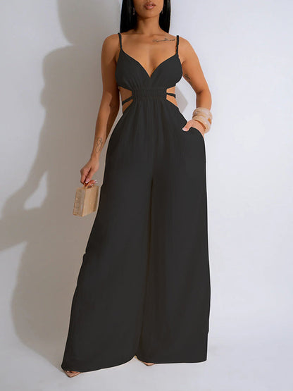 Wide-Leg Cami Jumpsuit