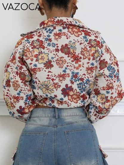 Printed Zip-Front Jacket