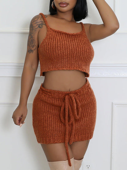 Knit Three-Piece Set