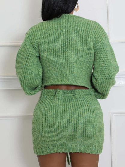 Knit Three-Piece Set