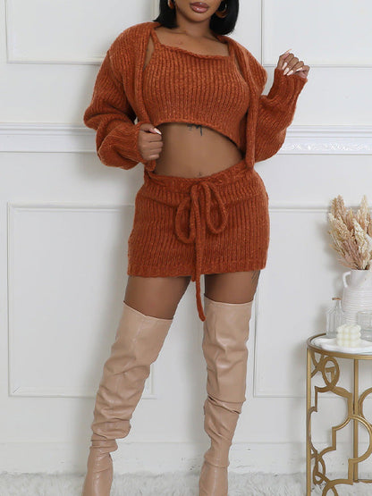 Knit Three-Piece Set