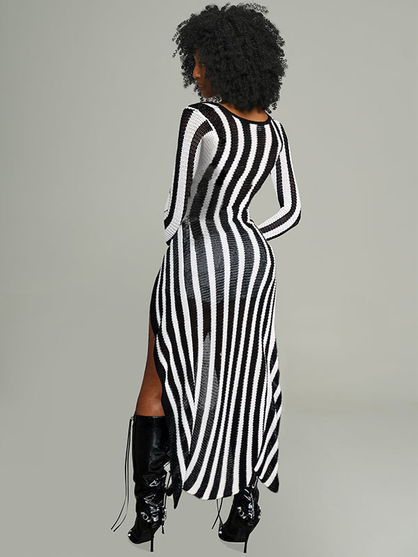 Stripe Knit Tunic Top -- sold out