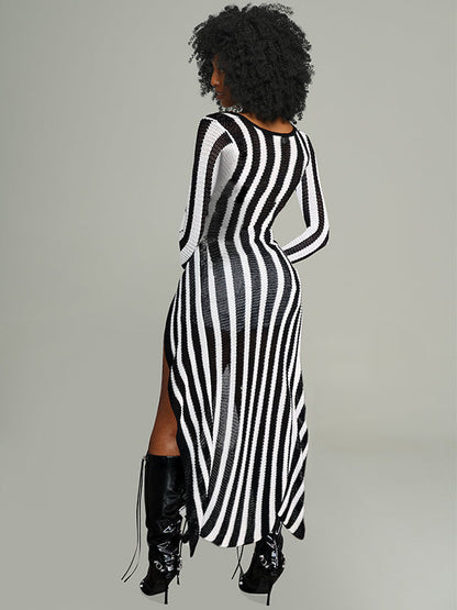 Stripe Knit Tunic Top -- sold out