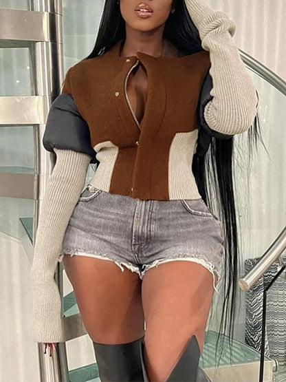 Gorgeousladie Three-Tone Combo Jacket