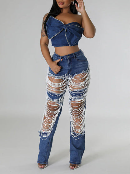 Morchique Pearl Ripped Jeans