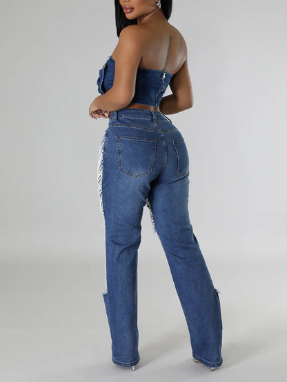 Morchique Pearl Ripped Jeans