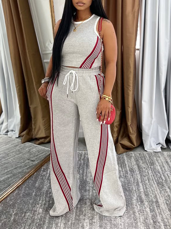 Stripe Tank Top & Pants Set