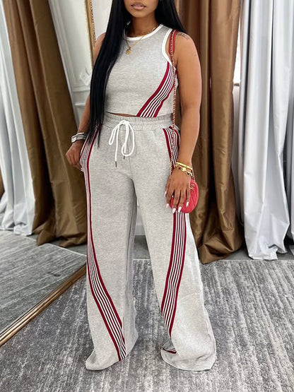 Stripe Tank Top & Pants Set