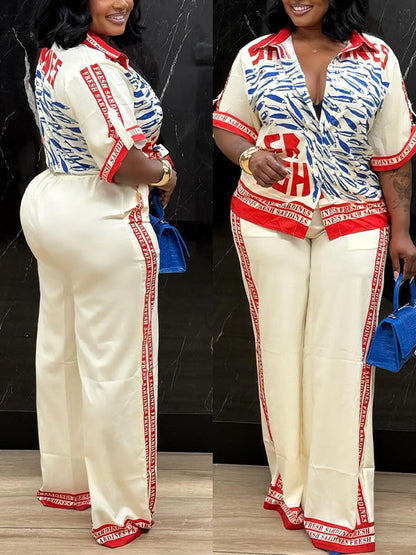 Morchique Printed Shirt & Pants Set