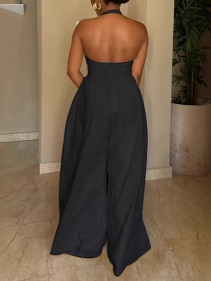 Morchique Halter Wide-Leg Jumpsuit