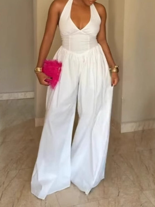 Morchique Halter Wide-Leg Jumpsuit