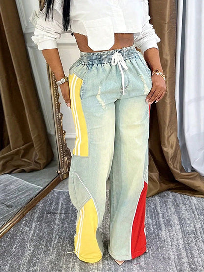 Morchique Colorblock Combo Jeans