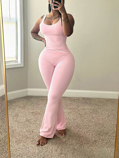 Piping Tank Top & Pants Set