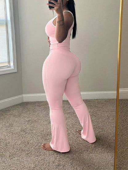 Piping Tank Top & Pants Set