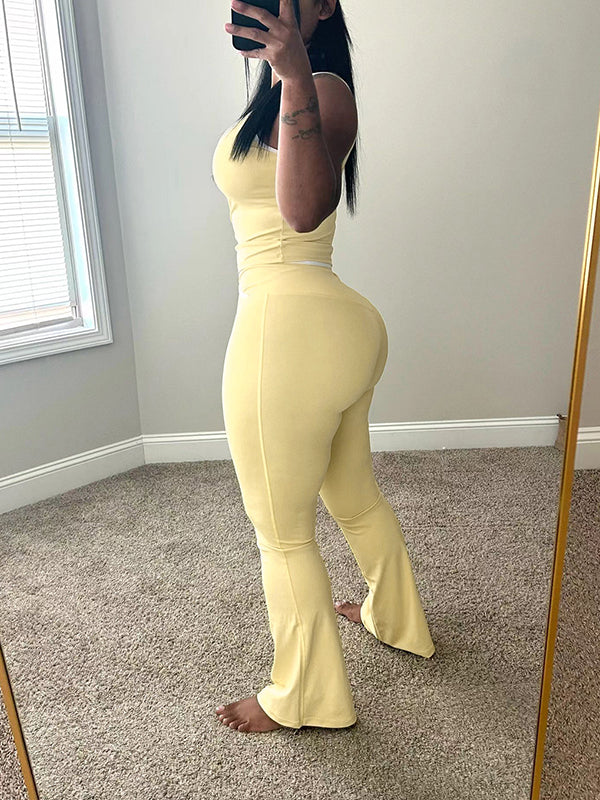 Piping Tank Top & Pants Set