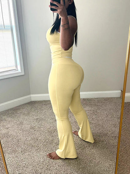 Piping Tank Top & Pants Set