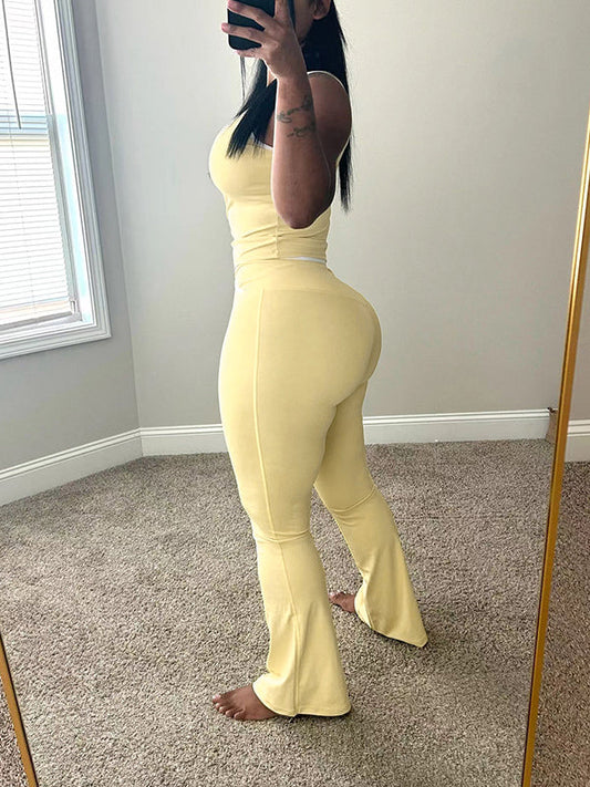 Piping Tank Top & Pants Set