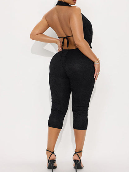 Lace Halter Jumpsuit