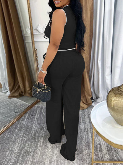 Piping Vest & Pants Set