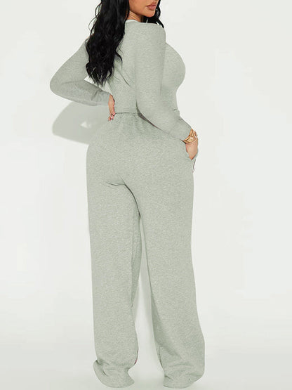 Side Stripe Pants Set