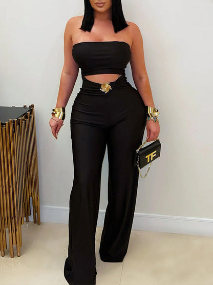 Strapless Cutout Jumpsuit