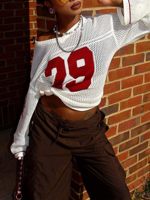 V-Neck Knit Top