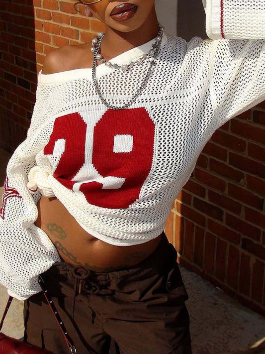 V-Neck Knit Top